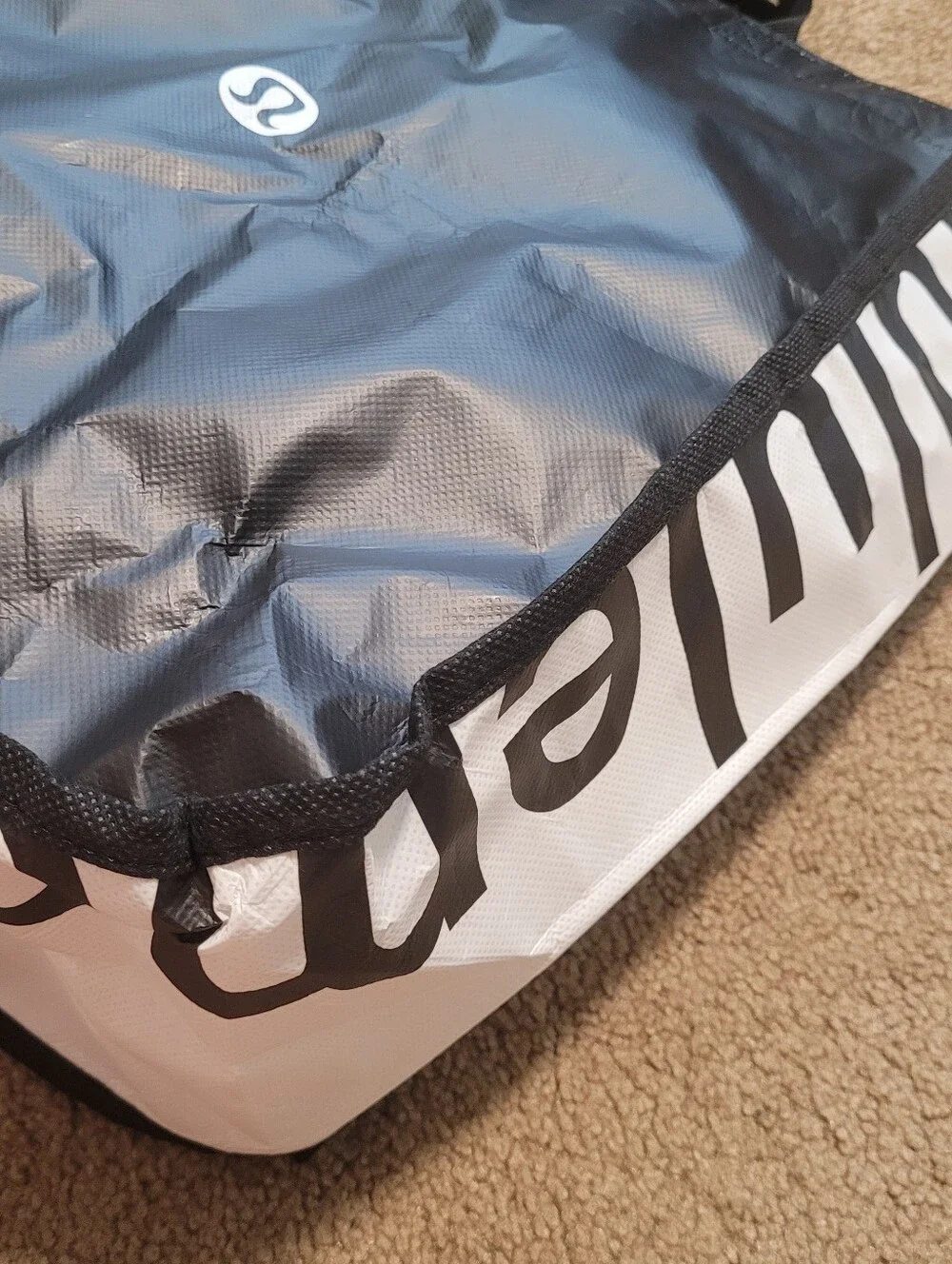 Lululemon Athletica Black ReusableTote Bag